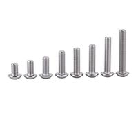 Jeffergarden Kit Surtido de Tornillos, Tuercas y Pernos de Acero Inoxidable 304 M5 X 8-30, Ocho Tamaños Comunes, Tres Tipos Opcionales, Respetuoso con el Medio Ambiente, (Cabeza redonda con tuercas