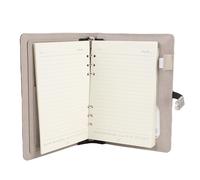 Jeffergarden La Radio del Cuaderno del Diario que Carga el Banco del Poder 8000mAh y el Diario de Viaje de Cuero Recargable Ligero