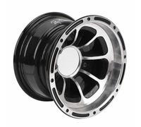 Jeffergarden Llanta de Rueda ATV de 8 Pulgadas Llanta de Rueda UTV de Aleación de Aluminio Reemplazo de 20,32 Cm para Quads Go Karts Carros de UTV Fácil Instalación para Conducción Todoterreno