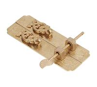 Jeffergarden Manijas de Gabinete, Tiradores de Placa Frontal de Latón Antiguo, 2 Piezas de 15 X 6 Cm, Herrajes de Puerta Doble con Patrón Botánico para Gabinetes, Aparadores, Armarios, Estilo Chino