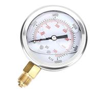 Jeffergarden Manómetro Radial de Acero Inoxidable 0-700Bar 0-10000Psi Herramienta Industrial Dial Líquido Lleno con Rosca 1/4BSP para Maquinaria Química Metalurgia Minería
