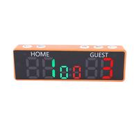 Jeffergarden Marcador Digital con Pilas de 6 Dígitos LED Marcador Electrónico con Zumbador de Mesa Portátil para Baloncesto Voleibol Cornhole Juegos de Deportes de Interior Al Aire Libre