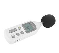 Jeffergarden Medidor de Nivel de Sonido Digital, Mini Medidor de Ruido Portátil con Pantalla LCD, Rango de 30 a 130 DBA, Precisión de ±1,5 DB, Filtro de Bola de Esponja para Hospitales, Cine en