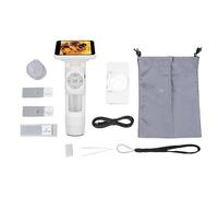 Jeffergarden Microscopio de Mano para Adultos, Lupa USB de Mano de 2,8 Pulgadas, Evita Sacudidas con Pantalla, 8 Luces LED, Vista de PC, Vídeo de 1080P