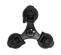 Jeffergarden Mini Soporte de Ventosa, Plástico ABS Ligero, 3 Ventosas Cada una de 10 Kg, Soporte Seguro para Satélite de Internet para Techo de Coche, RV, Yate