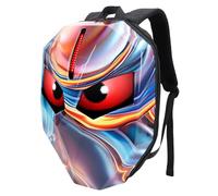 Jeffergarden Mochila LED de Carcasa Dura 3D con Pantalla Programable para Ciclismo en Motocicleta, Pantalla de Ojos de Ensueño Personalizable, Bolsa de Viaje para Computadora Portátil de Gran