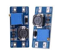 Jeffergarden Módulo Convertidor DC Boost 2A 93% de Eficiencia 2-24V a 5-28V Regulador de Voltaje Elevador con Potenciómetro Ajustable para Fuente de Alimentación del Cargador USB