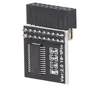 Jeffergarden Módulo de Seguridad TPM2.0, Módulo de Tarjeta LPC Negro con Cifrado Seguro para Placas Base, Compatible con Serie 100 y Actualización