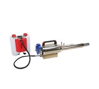 Jeffergarden Nebulizador de Niebla de Agua por Pulsos Portátil, Pulverizador de Cultivos de Acero Inoxidable de 15 Litros de Capacidad con Arranque Manual Eléctrico para Campos de (Enchufe de la UE)