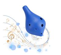 Jeffergarden Ocarina de Resina de 6 Agujeros, Instrumento Musical Portátil Ligero para Principiantes y Amantes de la Música, Alto C, para Viajes y Creación Musical (ORANGE)