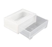 Jeffergarden Organizador de Escritorio con Cajón de Almacenamiento, Material PP, Gran Capacidad, Fácil Acceso, Ideal para Almacenamiento de Joyas y Cosméticos en el Escritorio