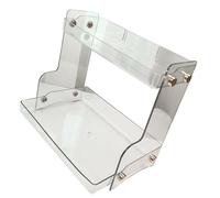 Jeffergarden Organizador de Escritorio Doble Multifuncional, Estante de Almacenamiento de 2 Niveles de Material Pet para Dormitorio de Oficina, Organizador de Escritorio Compacto de 11,4x8,1x10,2