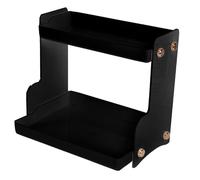 Jeffergarden Organizador de Estante de Escritorio, Estante de Almacenamiento de Doble Capa de Hierro para Cosméticos y Papelería, Amplio Espacio para el Hogar y la Oficina (Black)