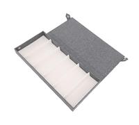 Jeffergarden Organizador de Gafas de Sol, Soporte de Terciopelo para Gafas, Caja de Almacenamiento con Tapa Abatible de 6 Ranuras para Coche y Viajes