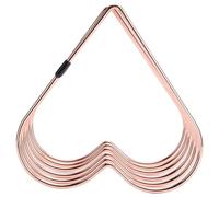 Jeffergarden Organizador de Libros de Escritorio, Soporte Telescópico de Metal para Libros con Diseño Elegante, Almacenamiento Compacto en Forma de Corazón para Uso en Oficina y Sala de Estudio (Oro