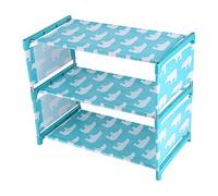 Jeffergarden Organizador de Zapatos para Niños de 3 Niveles Estante de Tela No Tejida Ahorra Espacio Fácil de Montar Ideal para Hogar y Dormitorio