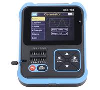 Jeffergarden Osciloscopio DSO TC3, Osciloscopio Portátil ABS 3 en 1, Muestreo de 500 KHz 10 S, Batería de 1500 MAh, Probador de Componentes y Generador de Señal para Estudiantes Ingenieros Reparación