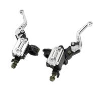 Jeffergarden Palanca de Acoplamiento de Freno de Motocicleta, Interruptor de Asiento Espejo del Agujero del Agujero del Asiento del Freno de la Motocicleta -kit de Cilindro Principal para un (SILVER)