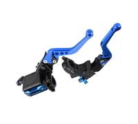 Jeffergarden Palancas del Cilindro Maestro del Embrague del Freno de la Motocicleta Kit de Manillar Ajustable de Aluminio CNC de 7/8 Pulgadas y 22 Mm con Base de Espejo y Depósito para Conductores