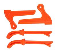 Jeffergarden Palos de Empuje para Sierra de Mesa Herramienta de Sierra Manual de Carpintería de Plástico Paquete de 4 Ergonómico Color Brillante para Carpintería Corte Enrutamiento Carpinteros