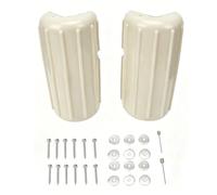 Jeffergarden Parachoques de Muelle para Barcos, Protectores de Esquina de Muelle de PVC Resistentes con Hardware de Montaje para Protección de Bordes Verticales Marinos, 2 uds.
