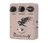 Jeffergarden Pedal de Efecto de Retardo Digital, Pedal de Efecto de Retardo de Metal, Circuito de Filtro, Excelente Procesador de Sonido para Guitarra y bajo 25 Ms-600 Ms, Looper Drive Overdrive