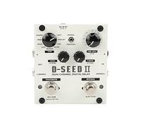 Jeffergarden Pedal de Efectos de Retardo Efecto de Pedal Múltiple Looper Estéreo Digital de Doble Canal para Guitarra Eléctrica, 8 Algoritmos de Retardo, Tiempo de 2000 MS, de Simulación de