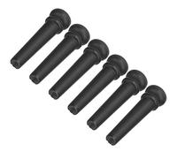 Jeffergarden Piezas de Repuesto de Clavijas de Guitarra Acústica de ébano, 6 uds., con Hermosos Puntos de Concha para Mejorar el Tono