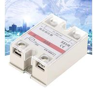 Jeffergarden Placa Base de Disipador de Calor de Aluminio, Circuito de Interruptor de Tiristor, Carcasa de Plástico de Ingeniería Retardante de Llama, relé Regulador de Voltaje de Estado Sólido