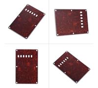 Jeffergarden Placa Trasera de Golpeador, Cubierta de Trémolo de Estilo Vintage para, Celuloide Premium, Accesorio de Guitarra Eléctrica de 0,09 Pulgadas de Espesor (rojo oscuro)