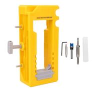 Jeffergarden Plantilla Ajustable para Fresadora de Bisagras de Puerta, Plantilla para Ranuras de Bisagras de Puerta de 3 a 5 Pulgadas de Largo, Radio Cuadrado de 1/4 pulg. o 5/8 pulg.