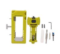 Jeffergarden Plantilla de Instalación de Bisagra de Puerta Herramienta de Embutir de Pestillo de Puerta Herramienta de Instalación de Cincelado y Rayado de Pestillo para Puertas de 1-3/8