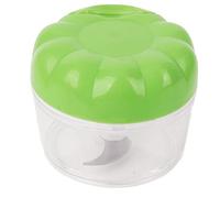 Jeffergarden Procesador de Alimentos Manual Picador de Ajo, Mini Cortador de Cebolla de Acero Inoxidable ABS de 9x7 Cm, Cuerda para Tirar a Mano para Preparación de Alimentos para Bebés con Chalotes