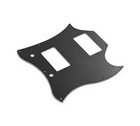 Jeffergarden PVC HH Guitar Pickguard Scratch Plate SG Guitarras Eléctricas de 3 Capas Película Protectora de Reemplazo