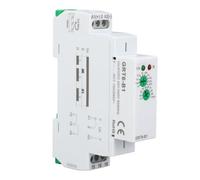 Jeffergarden Relé Temporizador Monofunción 24-240V CA/ 0,1s-10 Días Retardo Apagado con Carril DIN Indicadores LED Verde Rojo para Control Industrial y Parada de Bomba