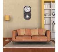 Jeffergarden Reloj de Pared, Reloj Colgante con Tablero de Densidad con Pantalla de Dígitos Grandes, Rectangular con Pilas, 30 X 14,7 Cm para Sala de Estar, Oficina, Escuela, Bar, Dormitorio