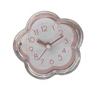 Jeffergarden Reloj Despertador con Forma de Flor, Pequeño Reloj de Escritorio Silencioso de ABS con Alarma Fuerte, Configuración de un Toque, Lindo de Noche sin Tictac para Niños, Adultos,