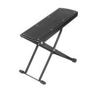 Jeffergarden Reposapiés Ajustable para Guitarra, Almohadilla Antideslizante, Diseño Plegable con 6 Niveles de Altura para Mayor Comodidad, Reposapiés para Guitarra, Taburete para Pies