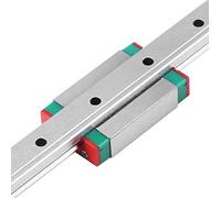 Jeffergarden Riel Deslizante Lineal en Miniatura, Guía Deslizante de Metal con Movimiento Suave para Equipos Automáticos, Liviano de 9,8 a 21,6 Pulgadas (500 mm)