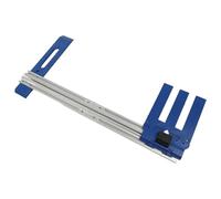 Jeffergarden Riel Guía para Cortador de Carpintería, Pista de Sierra Circular de Aleación de Aluminio con Escala Transparente, Rango Ajustable de 0 a 65 Cm, Respaldo Liso y Cerradura con una Llave