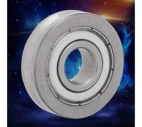 Jeffergarden Rodamiento de Bolas de Acero Inoxidable con Ranura en V, Rodamiento de Rodillos para Automóviles de 10x30x8 Mm, Laminador, Minería con Pista de Polea con Ranura en V, de Bolas de una