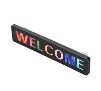 Jeffergarden Señal LED de 12x72 Colores, Control por Aplicación Bluetooth, Pantalla Alimentada por USB con Ventosas para Decoración de Pared de Ventana Trasera de Coche, 230x50mm