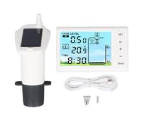 Jeffergarden Sensor de Nivel de Agua Ultrasónico con Pantalla Digital Medidor de Profundidad de Líquido Inalámbrico para el de Monitoreo y Alarma del Depósito de Agua Doméstica