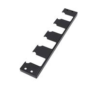 Jeffergarden Soporte de Batería de 4 Ranuras, Organizador de Acero Al Carbono con Abrazaderas de Riel de Esquina para Almacenamiento Lateral sin Esfuerzo, Ideal para Herramientas Profesionales de