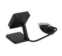 Jeffergarden Soporte de Carga Magnético para Reloj Inteligente, Soporte de Cargador Portátil de Material ABS para Fit 3 SM-R390 con Cable de 1 M, Diseño Apto para Viajes para Uso en el Hogar y la