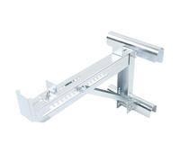 Jeffergarden Soporte de Gato Separador de Escalera, Suministros de Construcción de Metal con Soporte Ajustable para Escalones Redondos en Forma de D, Ideal para Pintura y Reparaciones