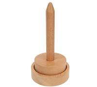 Jeffergarden Soporte de Madera para Hilo, Base Giratoria con Dispensador Suave, Organizador Artesanal, Decoración Elegante para el Hogar para Amantes del Tejido y el Ganchillo