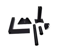 Jeffergarden Soporte de Pared para Satélite V5 Ajustable de Acero Al | Exterior, Ajuste de Tono Multiángulo, Perilla de Bloqueo Lateral, Brazo Telescópico, Revestimiento Negro a Prueba de óxido,
