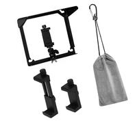 Jeffergarden Soporte para Valla para Teléfono, Parasol Abatible Ajustable, de Doble Bloqueo, Aleación de Acero, Soporte de Carga de 2 a 5 Kg, con Pantalla Desmontable para Béisbol, Fútbol,