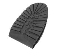 Jeffergarden Suelas Antideslizantes de Tacón, Solas de Botas Duraderas Suaves y Flexibles, para Placas de Punta, Reparación de Zapatillas de Talón de Talón del (Antepié negro)